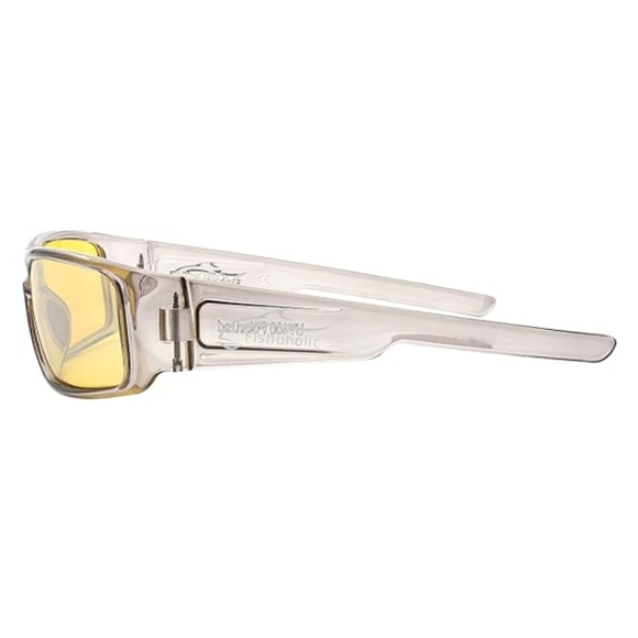 Pro Series Polarized Fishing Sunglasses Rubber Accents UV400 Protection Yellow - Picture 3 of 6